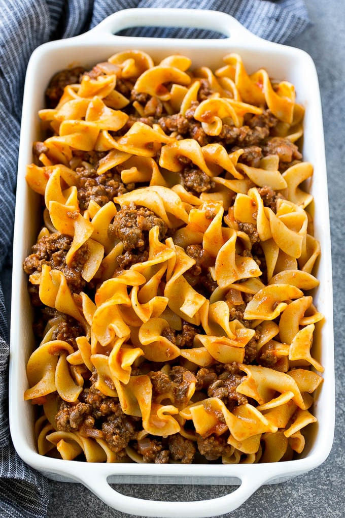 Beef Noodle Casserole
 Beef Noodle Casserole Dinner at the Zoo