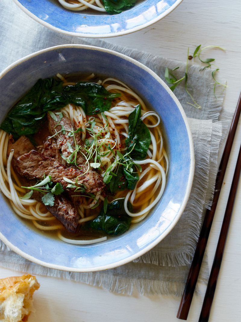 Beef Noodle Soup
 Garlic Ginger Beef Noodle Soup