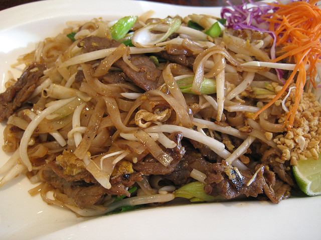 Beef Pad Thai
 Beef pad thai from Gumrai Thai