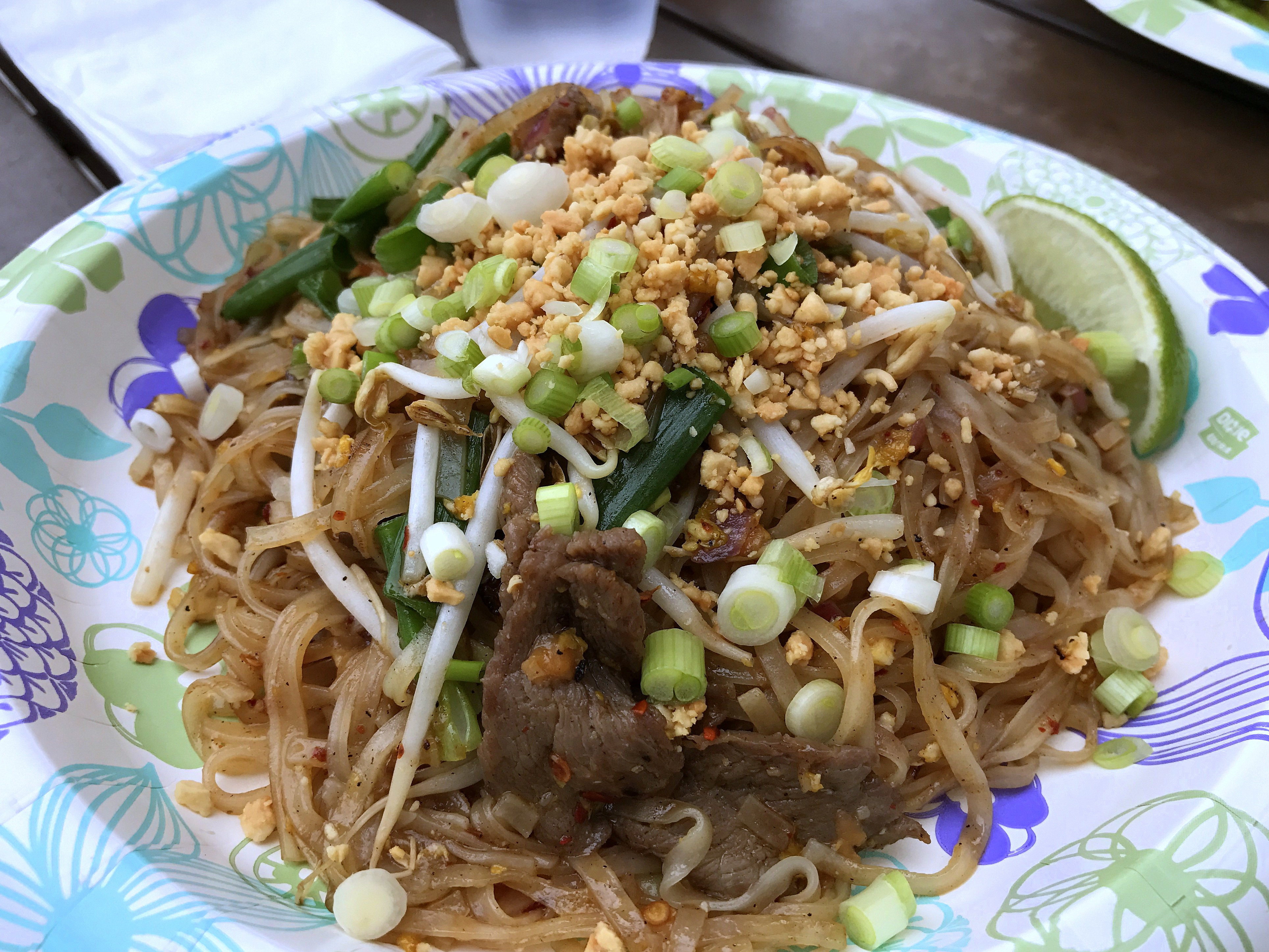 Beef Pad Thai
 WORLD FARE A hole in the wall that’s not all it’s cracked