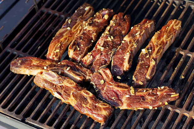 Beef Ribs On The Grill
 barbecued short ribs grill