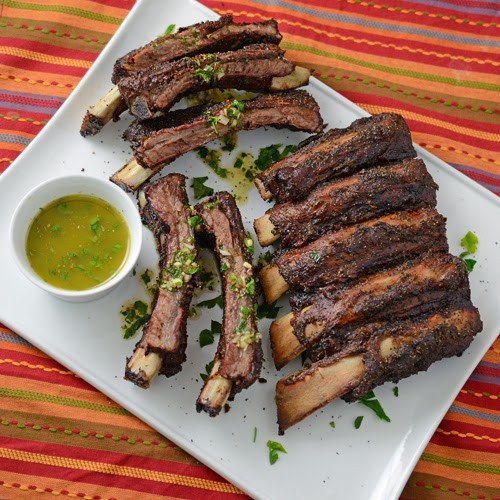 Beef Ribs On The Grill
 Chimichurri Beef Ribs The Grill
