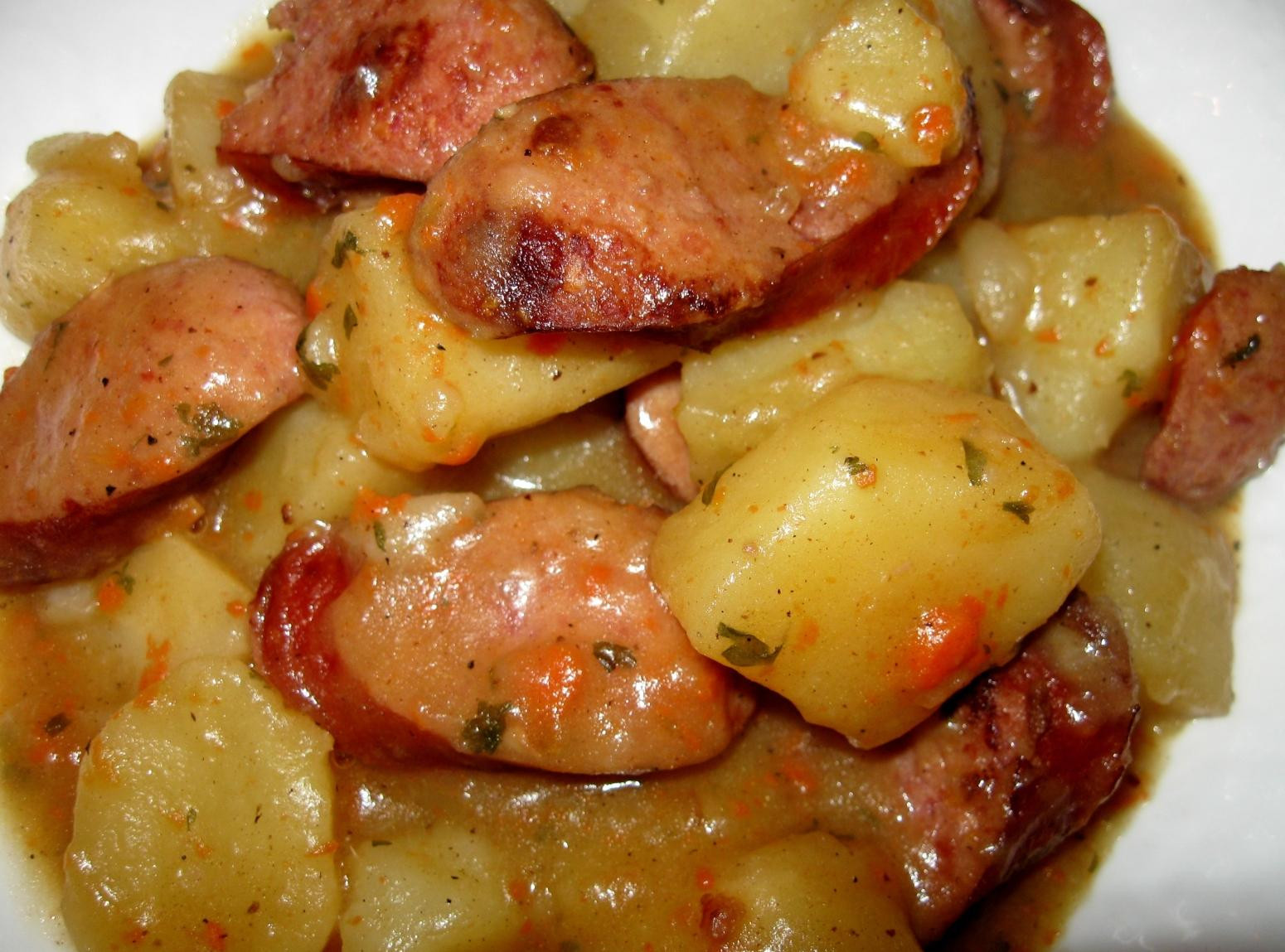 Beef Sausage Recipes
 Savory Smoked Sausage and Potatoes Recipe