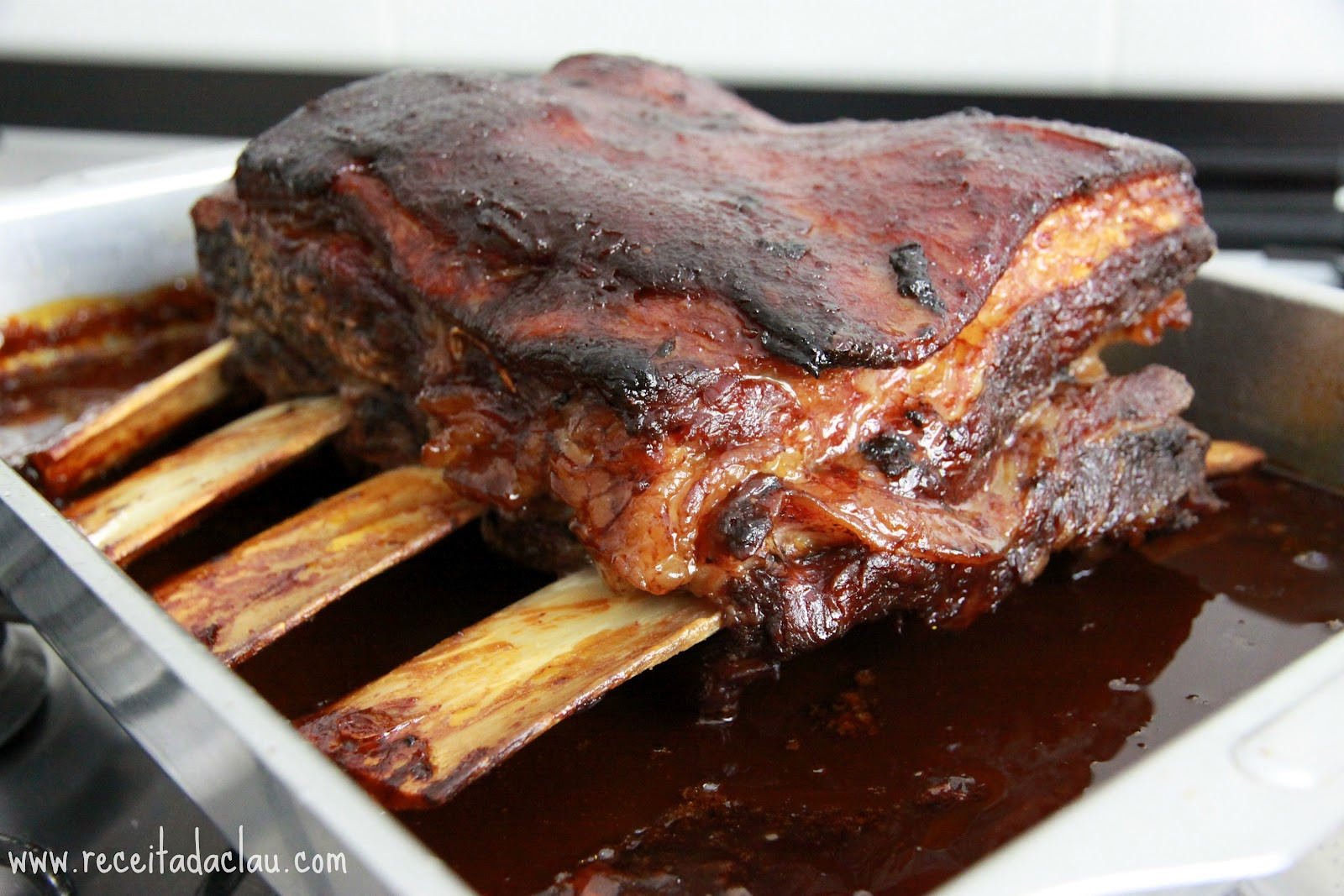Beef Short Ribs Oven
 Claudia s Recipe Oven Barbecued Beef Short Ribs