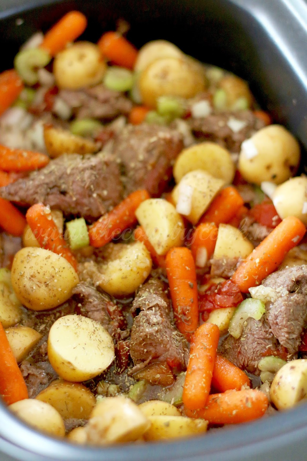 Beef Stew Crock Pot Recipes
 Crock Pot Chunky Beef & Potato Stew The Country Cook
