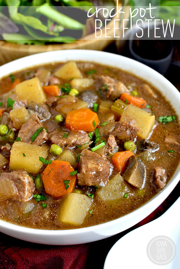 Beef Stew In Crockpot
 Crock Pot Beef Stew Iowa Girl Eats