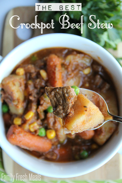 Beef Stew Recipe Crock Pot
 The Best Crockpot Beef Stew Family Fresh Meals