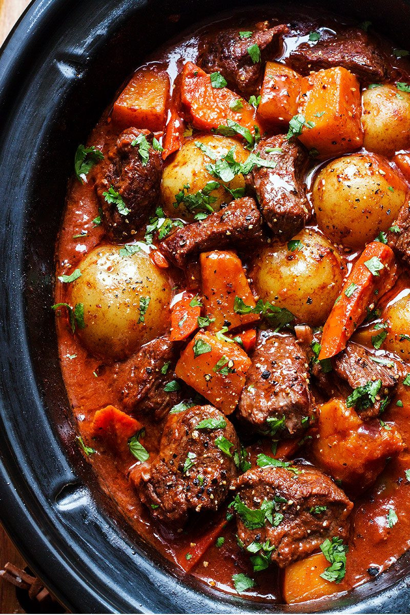 Beef Stew Recipes Slow Cooker
 Slow Cooker Beef Stew Recipe with Butternut Carrot and