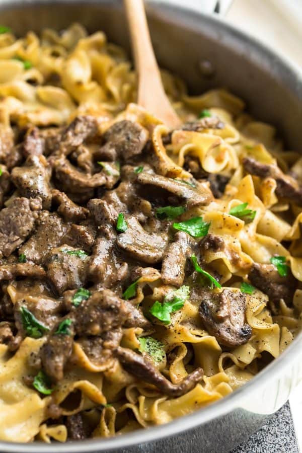Beef Stroganoff Soup
 beef stroganoff recipes with sour cream and cream of