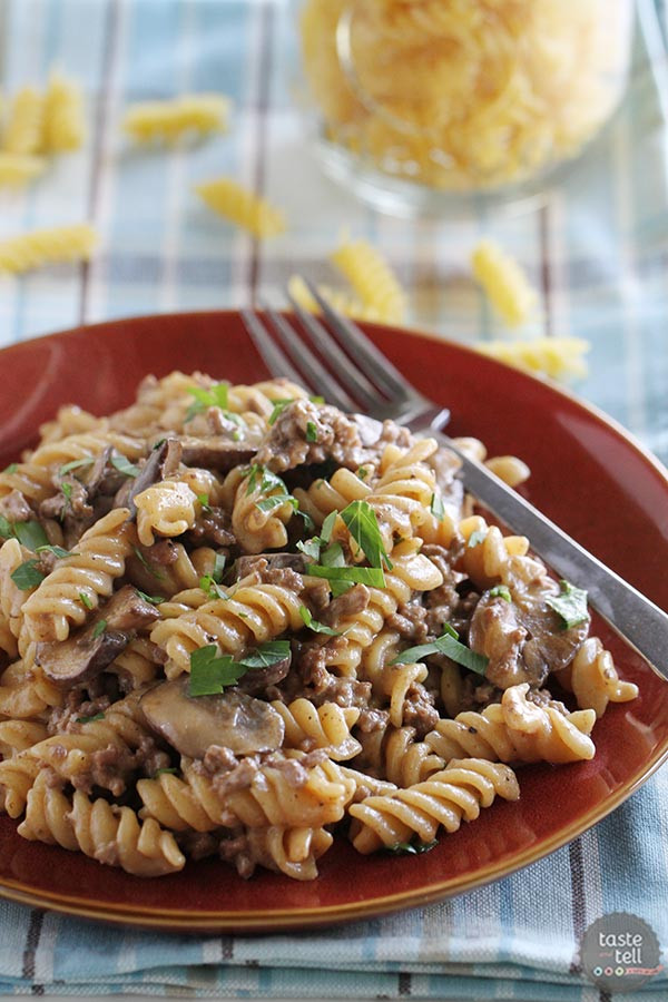 Beef Stroganoff With Ground Beef
 e Pot Ground Beef Stroganoff Taste and Tell