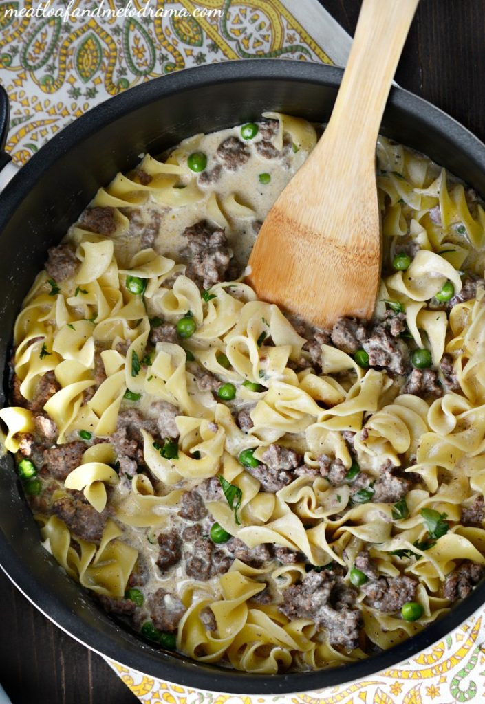 Beef Stroganoff With Ground Beef
 e Pot Ground Beef Stroganoff Meatloaf and Melodrama