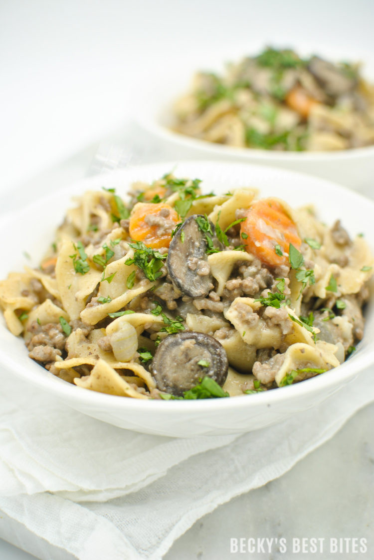 Beef Stroganoff With Ground Beef
 Lean Ground Beef Stroganoff Becky s Best Bites