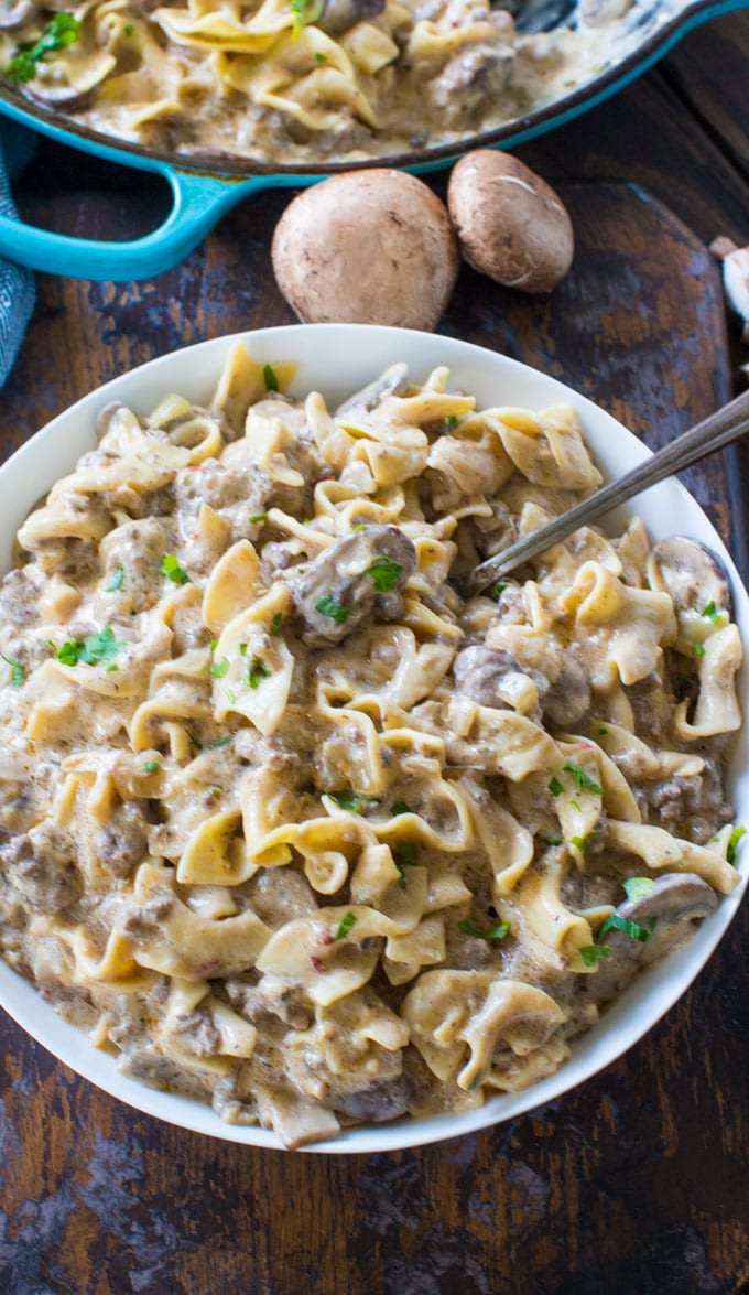 Beef Stroganoff With Ground Beef
 GROUND BEEF STROGANOFF 30minutesmeals