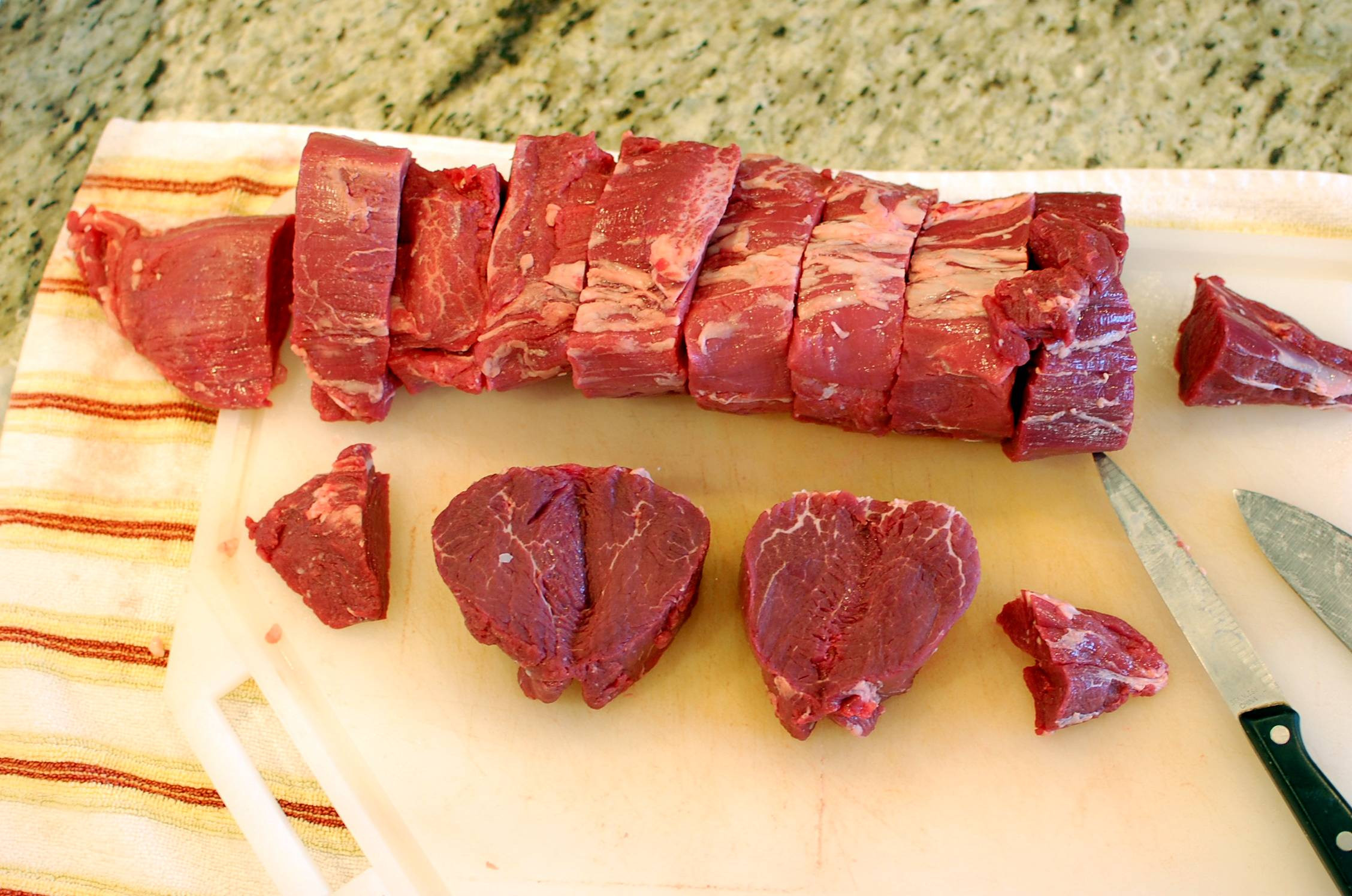 Beef Tenderloin Filet Mignon
 How to butcher trim and cut a whole beef tenderloin a k