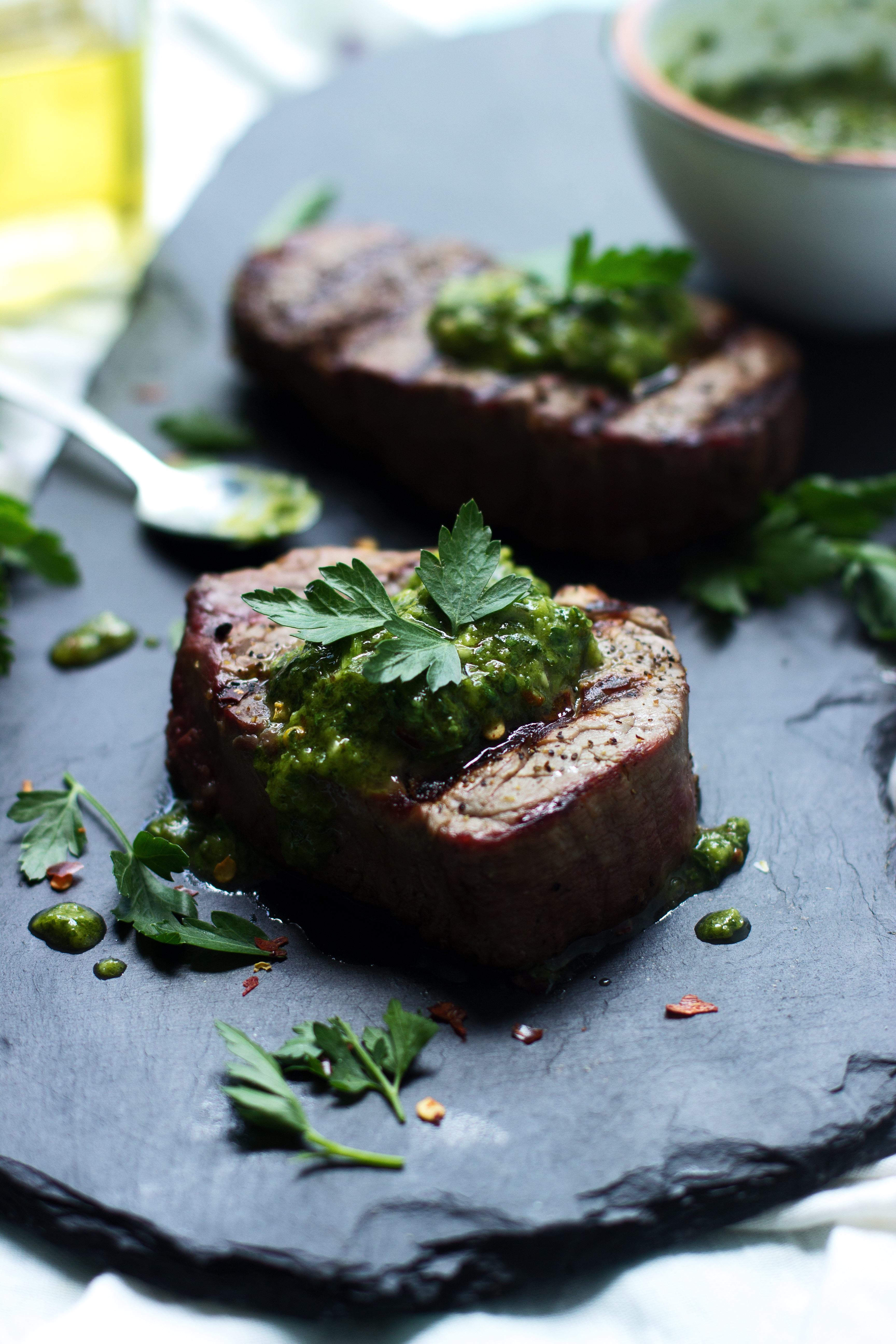 Beef Tenderloin Grill
 Grilled Beef Tenderloin with Quick Chimichurri Sauce