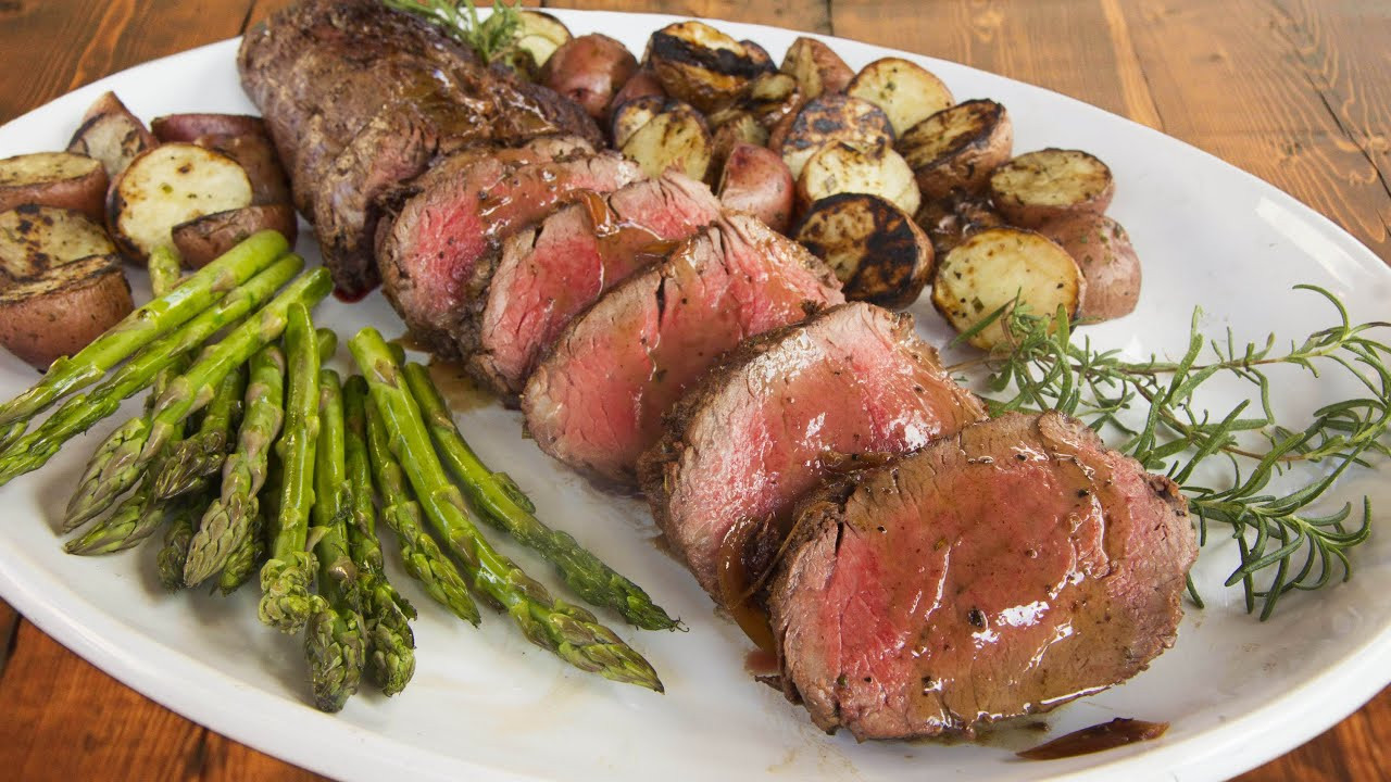 Beef Tenderloin Grill
 cooking beef tenderloin steaks on the grill