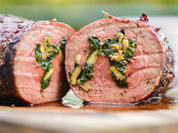 Beef Tenderloin Recipes
 Grilling Spinach and Mushroom Stuffed Beef Tenderloin