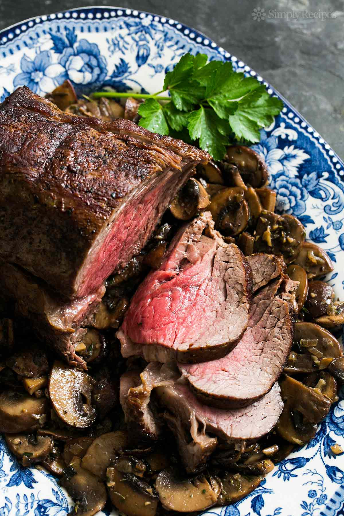 Beef Tenderloin Recipes
 Roast Beef Tenderloin with Sautéed Mushrooms Recipe