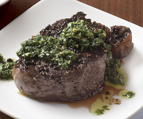 Beef Tenderloin Recipes
 Black Pepper Crusted Beef Tenderloin with Chimichurri