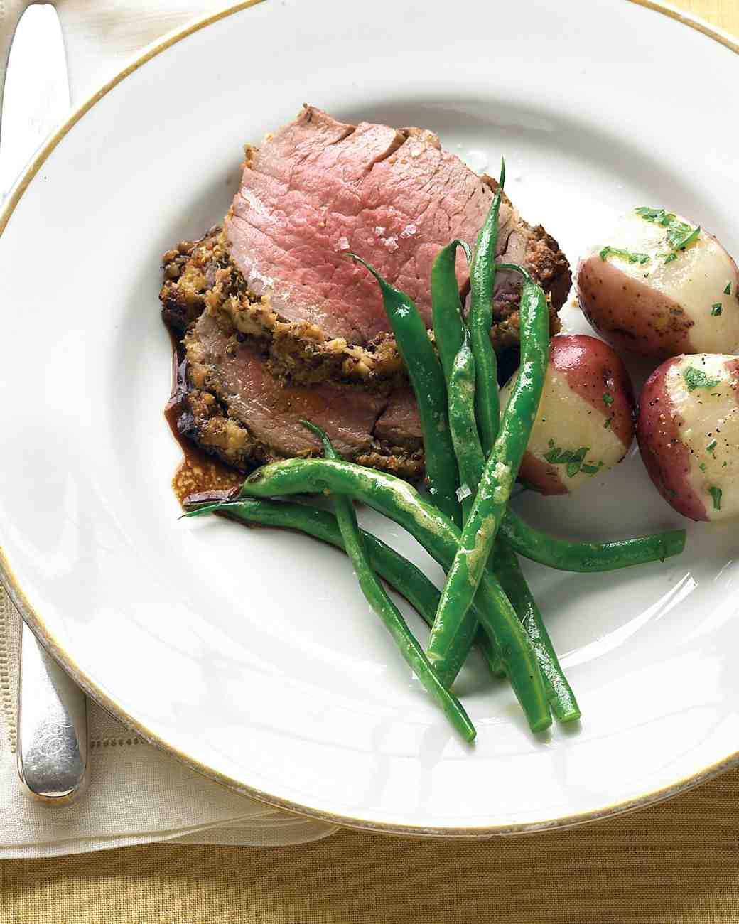 Beef Tenderloin Recipes
 Beef Tenderloin with Fresh Herbs and Horseradish Recipe