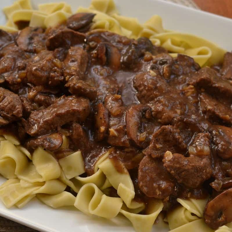 Beef Tips And Noodles Recipe
 e Skillet Savory Beef Tips and Gravy