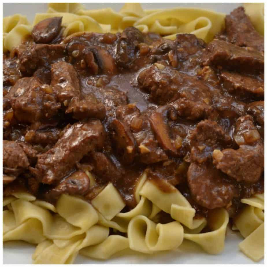 Beef Tips With Gravy
 e Skillet Savory Beef Tips and Gravy