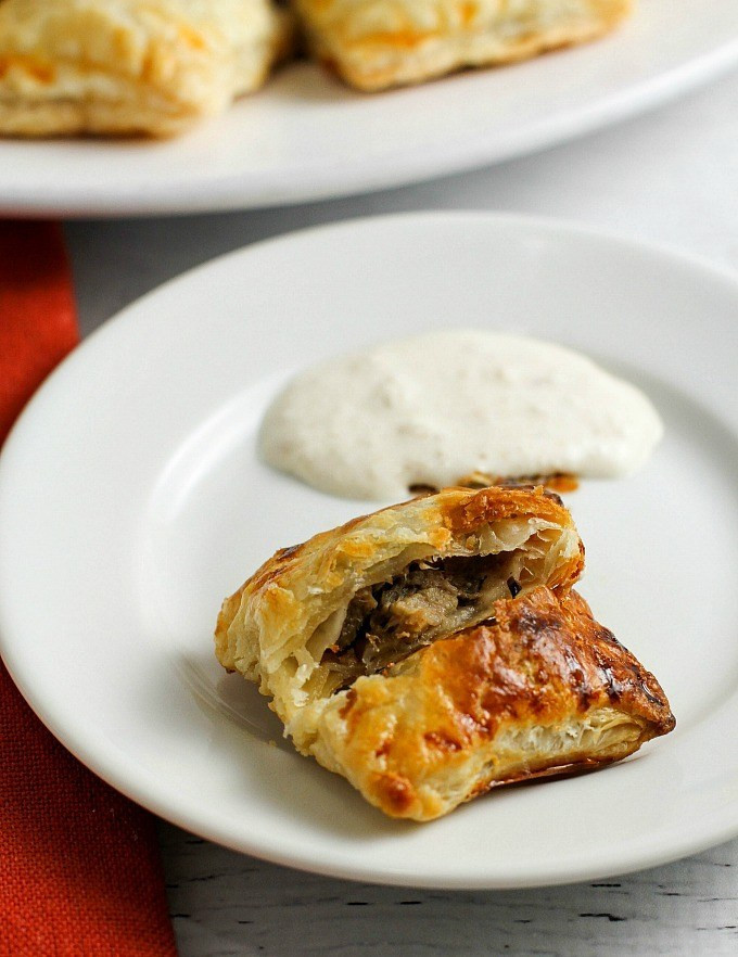 Beef Wellington Appetizers
 Mini Beef Wellingtons with Horseradish Cream A Dish of