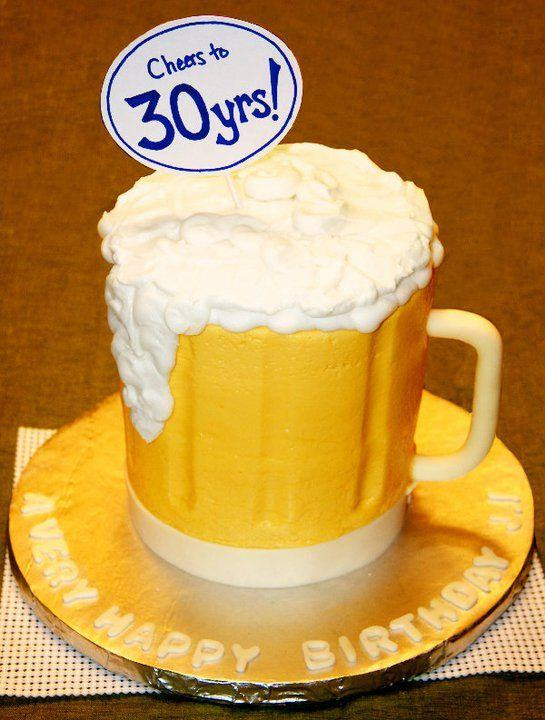 Beer Mug Cake
 Beer mug birthday cake