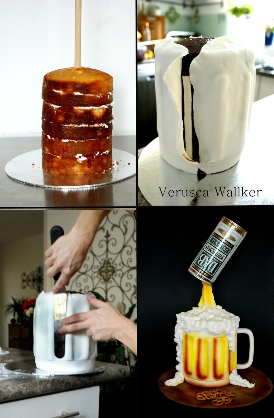 Beer Mug Cake
 Beer Jar Cake by Verusca on DeviantArt