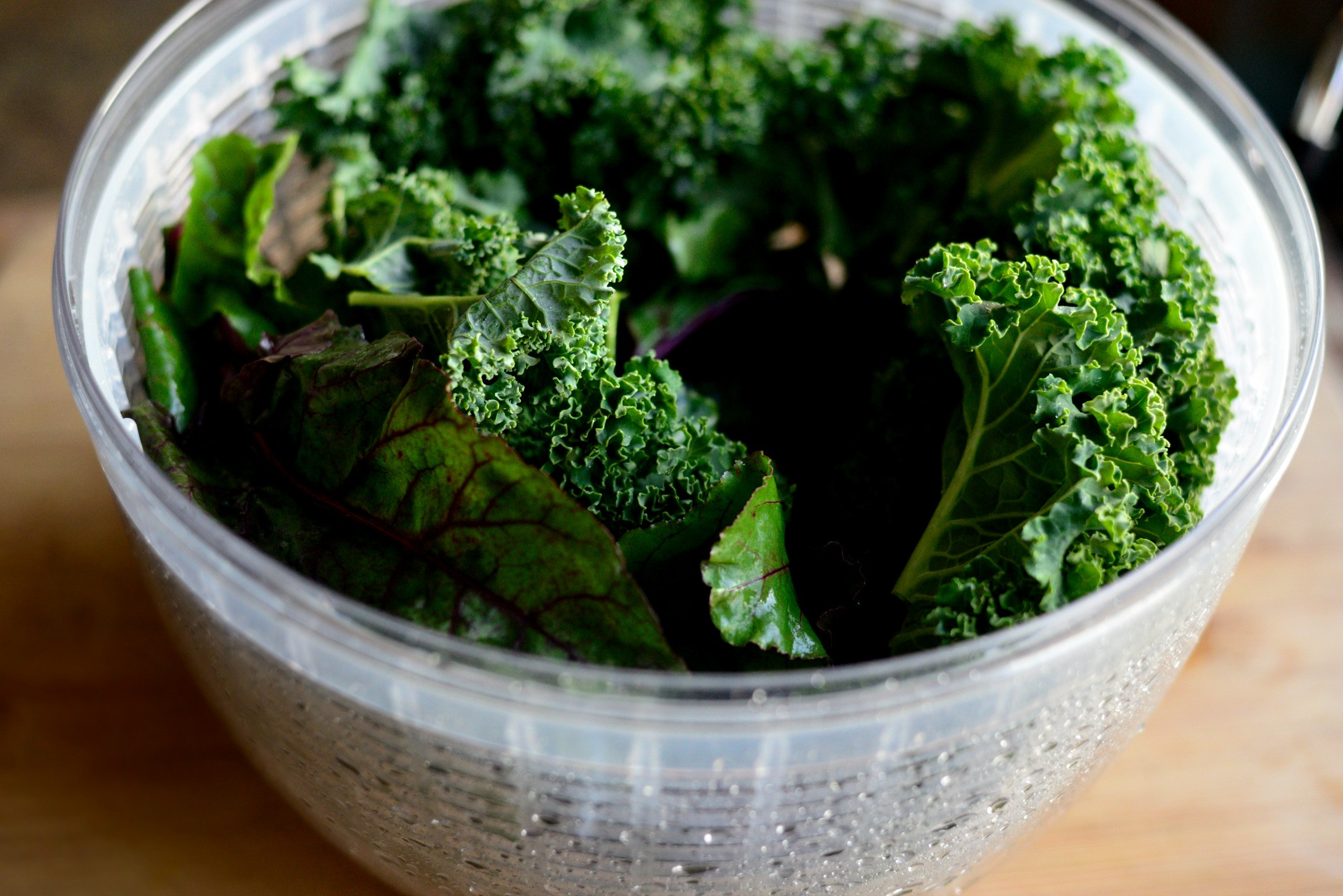 Beet Greens Salad
 Simply Scratch Winter Kale and Beet Greens Salad with Pear