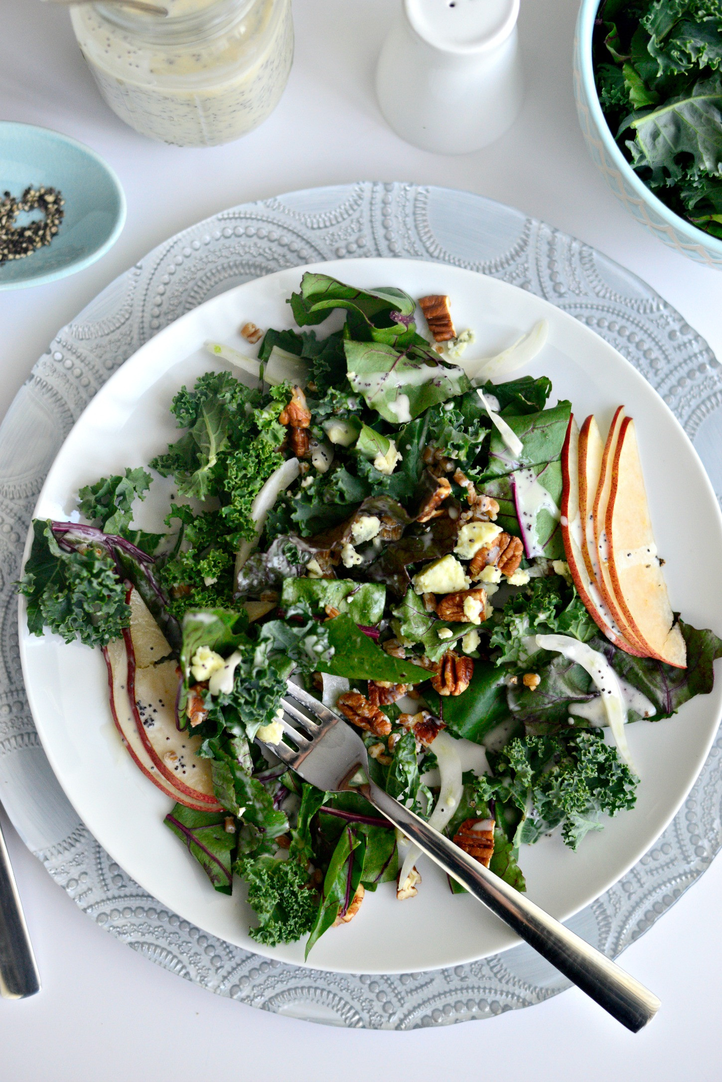 Beet Greens Salad
 Simply Scratch Winter Kale and Beet Greens Salad with Pear