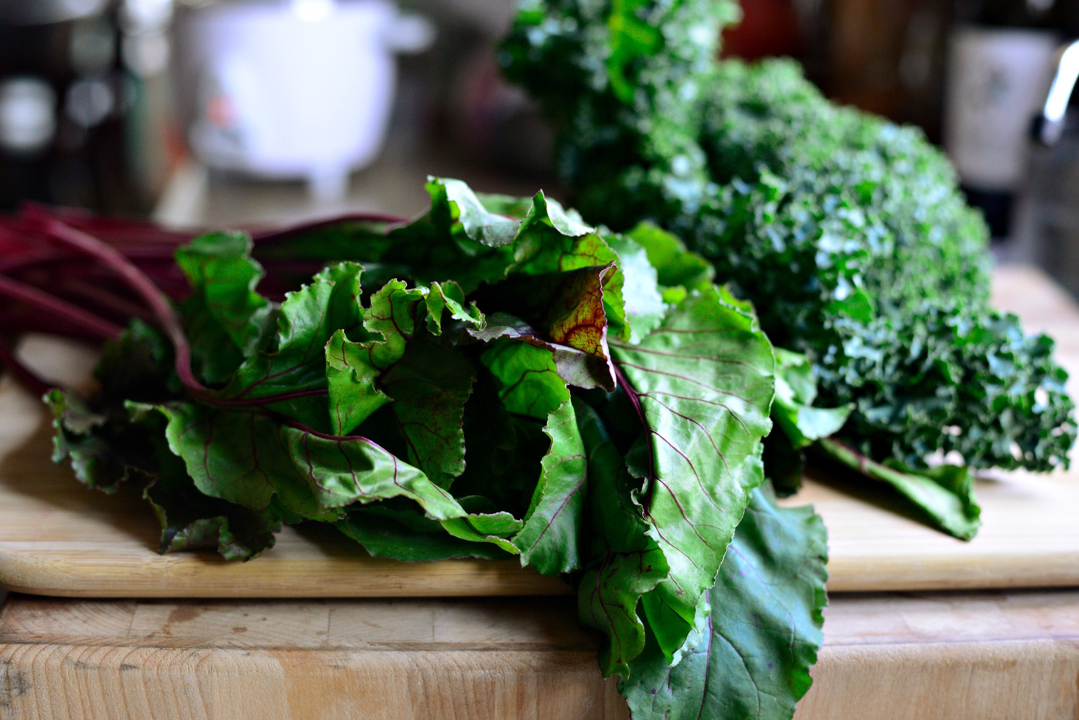 Beet Greens Salad
 Simply Scratch Winter Kale and Beet Greens Salad with Pear