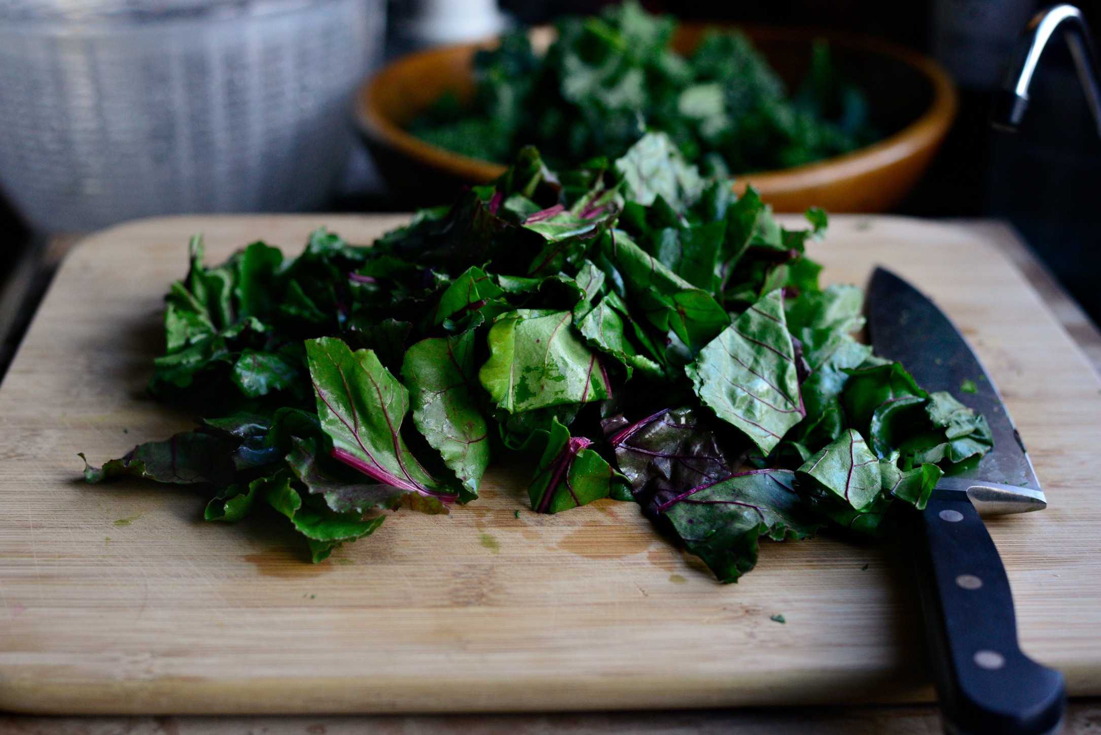 Beet Greens Salad
 Simply Scratch Winter Kale and Beet Greens Salad with Pear