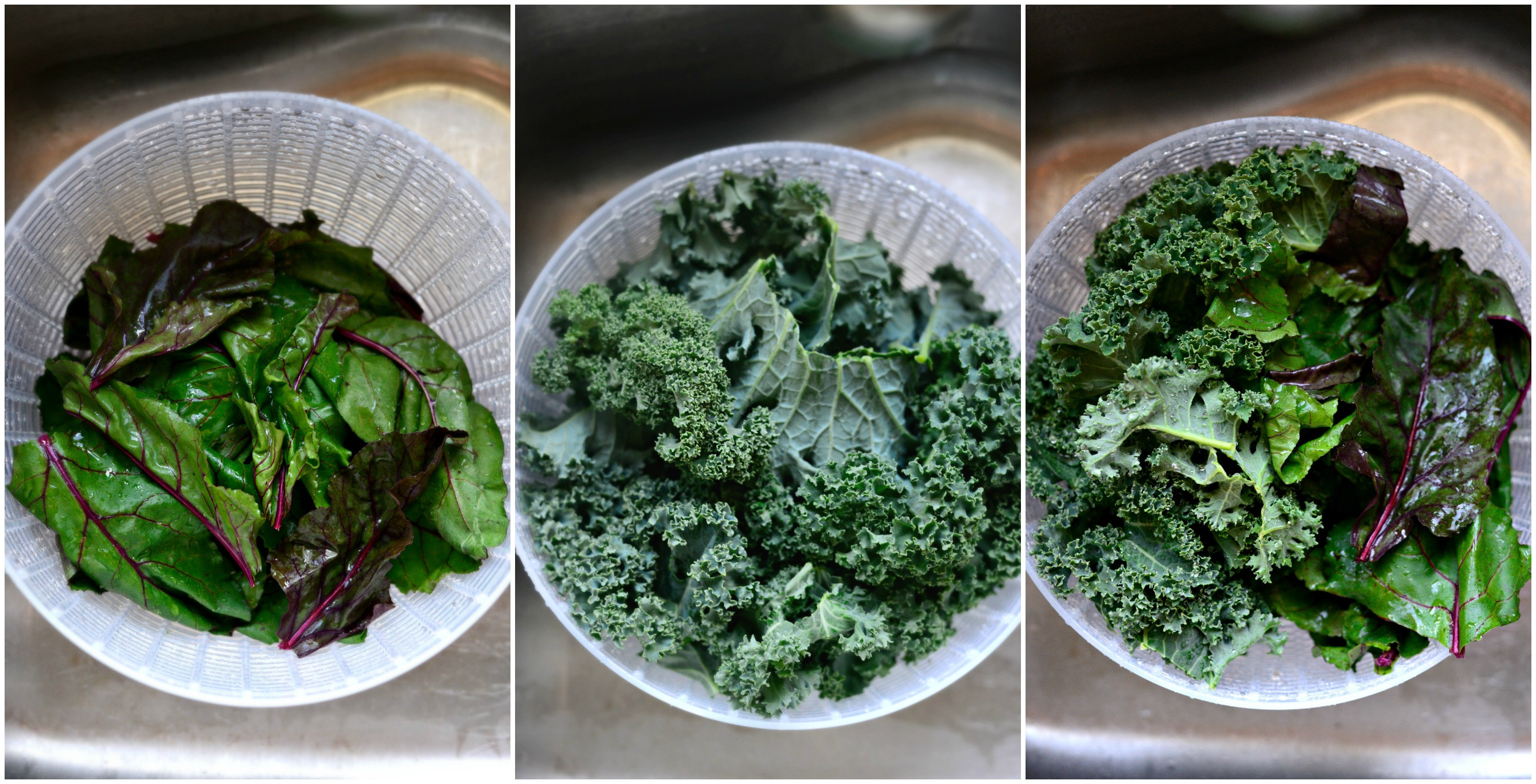 Beet Greens Salad
 Simply Scratch Winter Kale and Beet Greens Salad with Pear