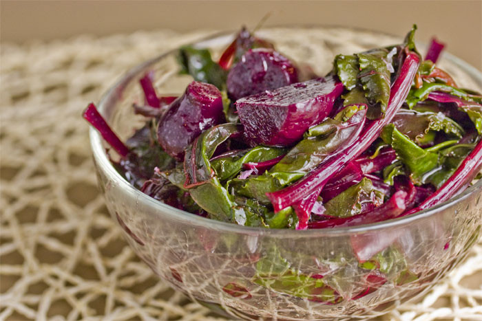 Beet Greens Salad
 Mama Kourtesi s Beet and Green Salad NOURISH Evolution