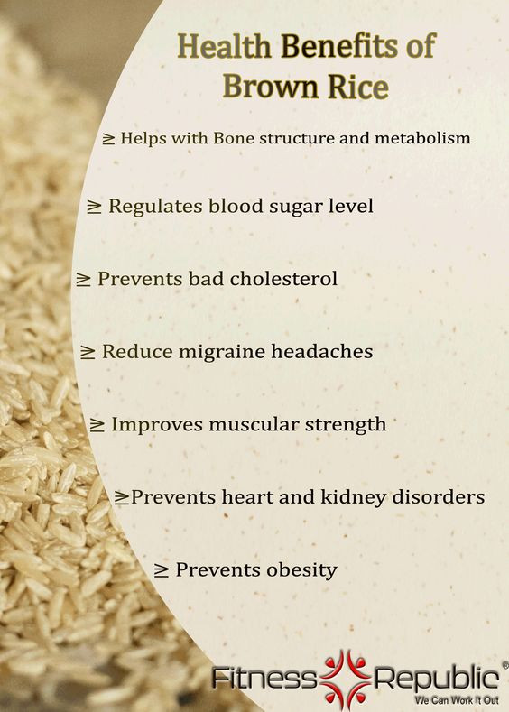 Benefits Of Brown Rice
 Brown Rice benefits Health & Fitness