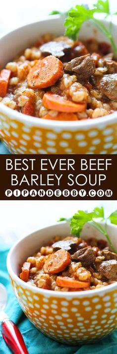 Best Beef Barley Soup Recipe
 Best Beef Barley Recipe on Pinterest