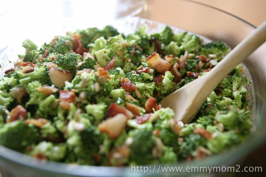 Best Broccoli Salad Recipe
 Emmy Mom e Day at a Time Best Broccoli Salad Recipe