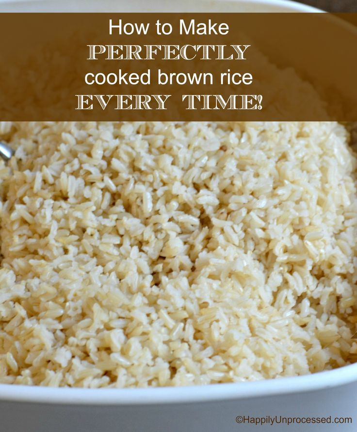 Best Brown Rice
 How To Make Perfect Brown Rice Every Time Recipe — Dishmaps