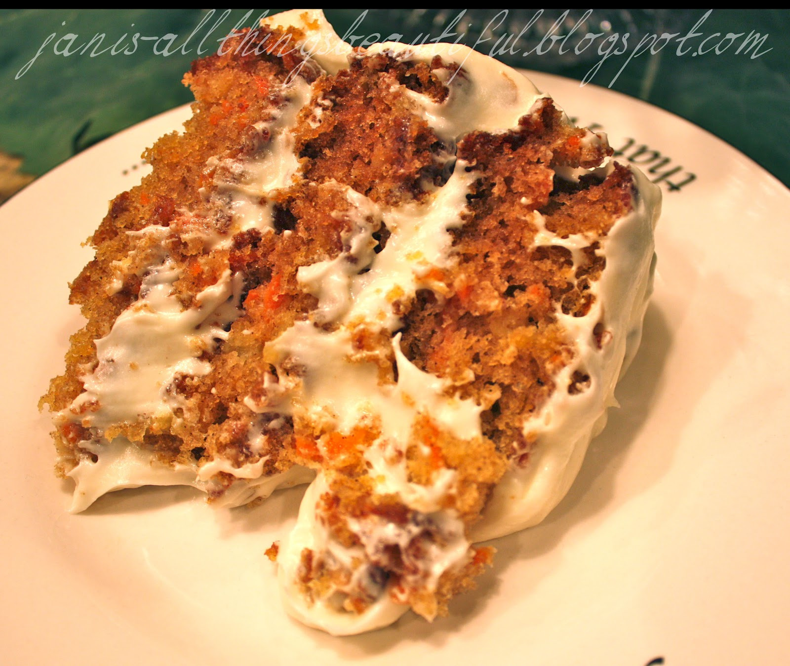 Best Carrot Cake
 All Things Beautiful Best Carrot Cake Ever