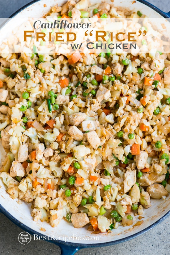 Best Chicken Fried Rice Recipe
 Healthy Chicken Cauliflower Fried Rice Recipe