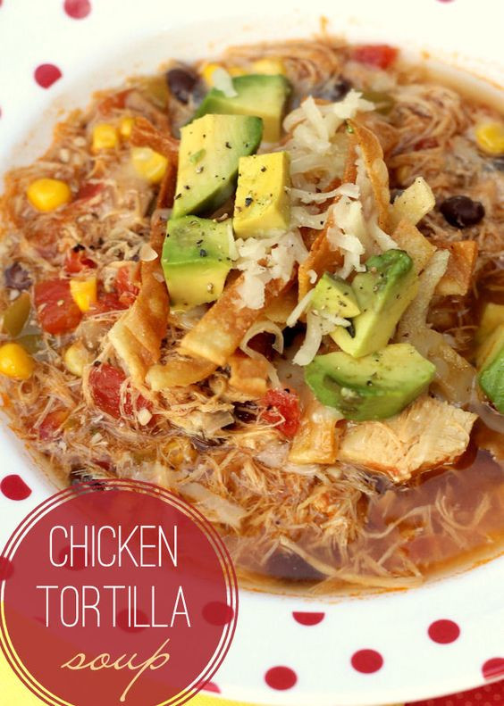 Best Chicken Tortilla Soup Recipe
 Pinterest • The world’s catalog of ideas