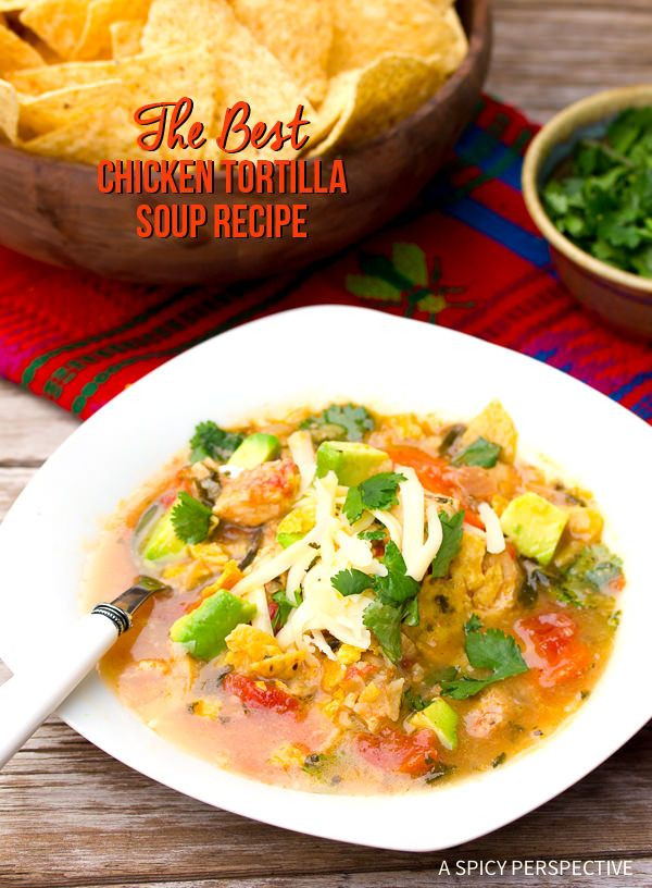 Best Chicken Tortilla Soup Recipe
 The Best Chicken Tortilla Soup Recipe