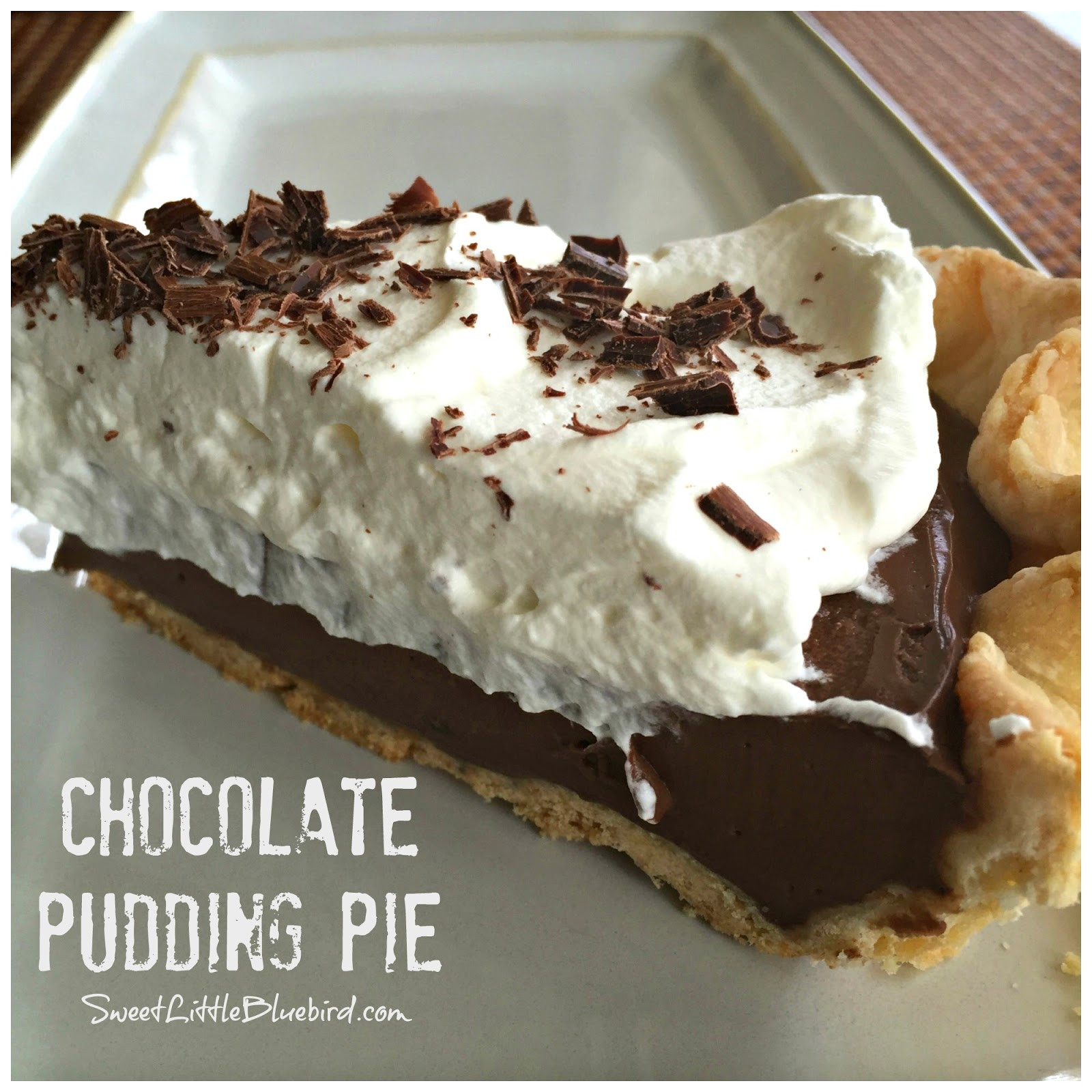 Best Chocolate Pie Recipe
 The Best Homemade Chocolate Pudding Pie Sweet Little