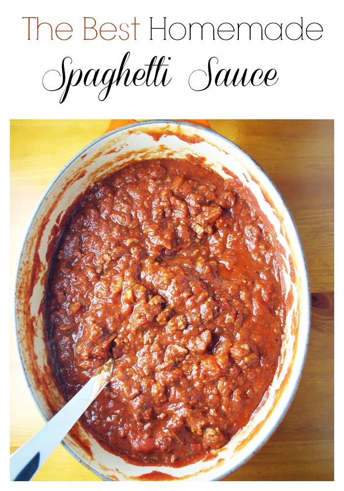 Best Homemade Spaghetti Sauce
 The Best Homemade Spaghetti Sauce Amee s Savory Dish