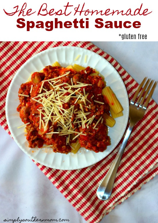 Best Homemade Spaghetti Sauce
 Homemade Spaghetti Sauce Recipe Gluten Free Dairy Free