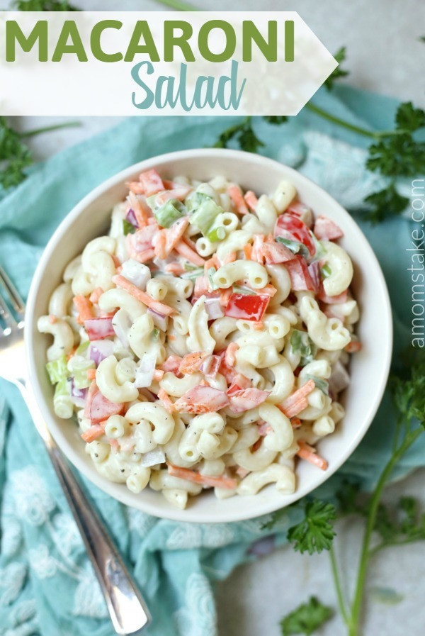 Best Macaroni Salad Recipe
 Best Macaroni Salad Recipe That s so easy A Mom s Take