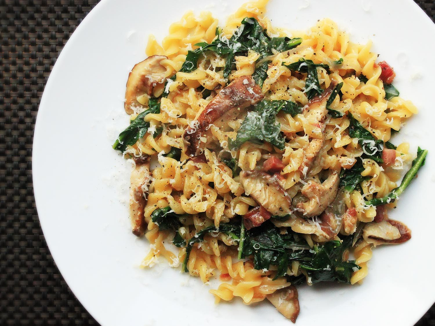 Best Mushroom Recipe
 Skillet Pasta With Mushrooms Pancetta and Wilted Greens