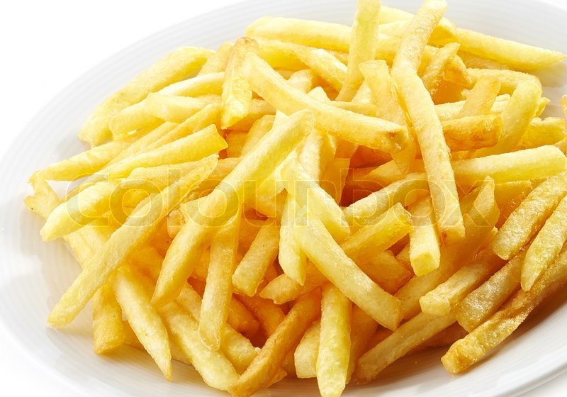 Best Potato For French Fries
 Plate of french fries potatoes Stock