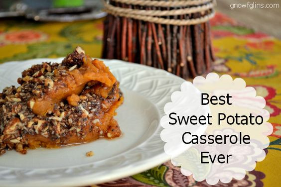 Best Sweet Potato Casserole Recipe Ever
 Best Sweet Potato Casserole Ever Nut Crumble Topping